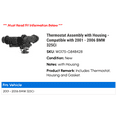 thumbnail image 2 of Thermostat Assembly with Housing - Compatible with 2001 - 2006 BMW 325Ci 2002 2003 2004 2005, 2 of 2