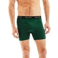 thumbnail image 3 of 5-Pack Boxer Briefs by Bolter Men's Cotton Spandex Underwear Tagless (X-Large, Greens), 3 of 4