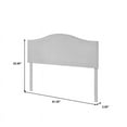 thumbnail image 5 of Camelback Nail Trimmed Upholstered Queen Headboard in Gray, 5 of 7