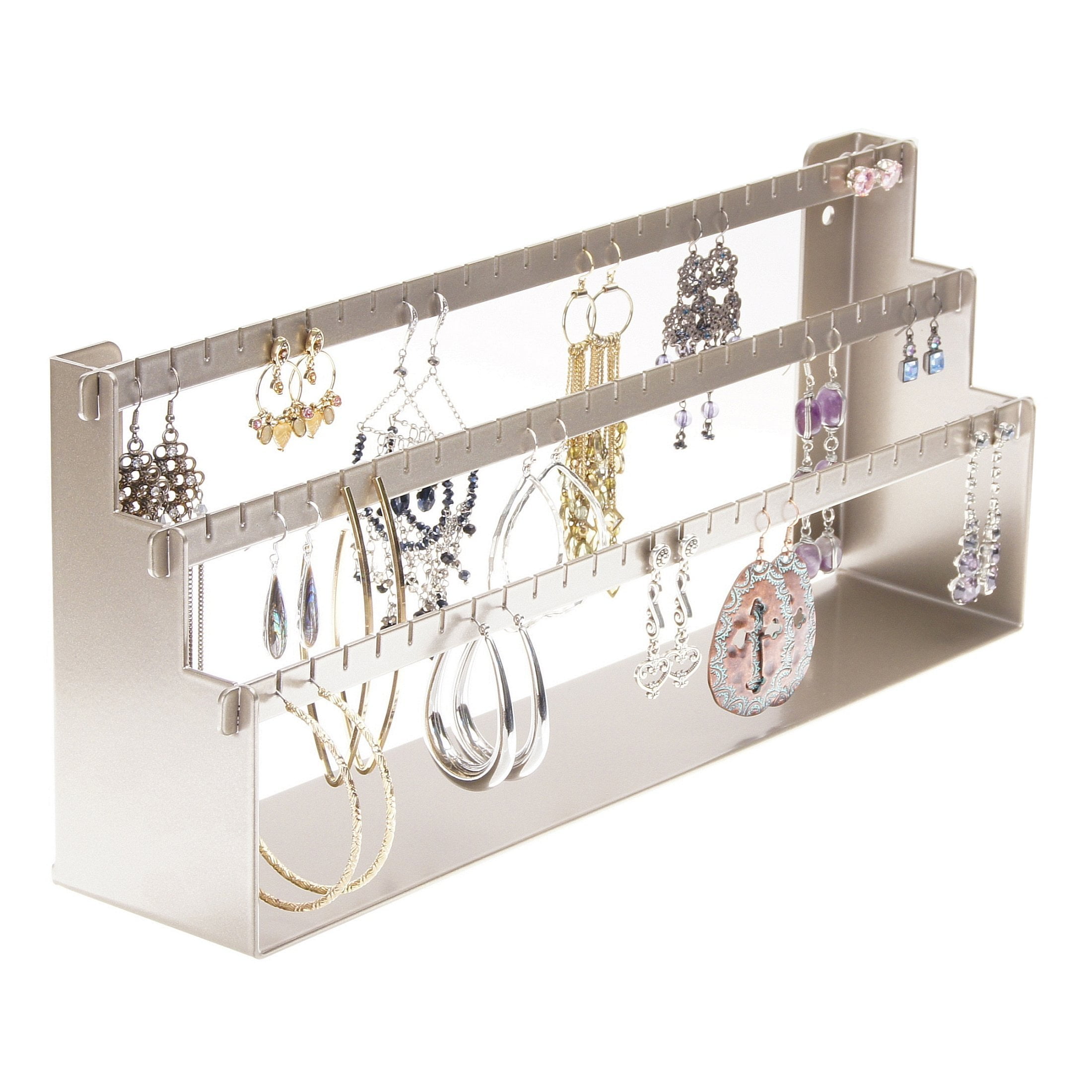 Jewelry Holder for Long Earrings, Hoops and Bracelet Storage