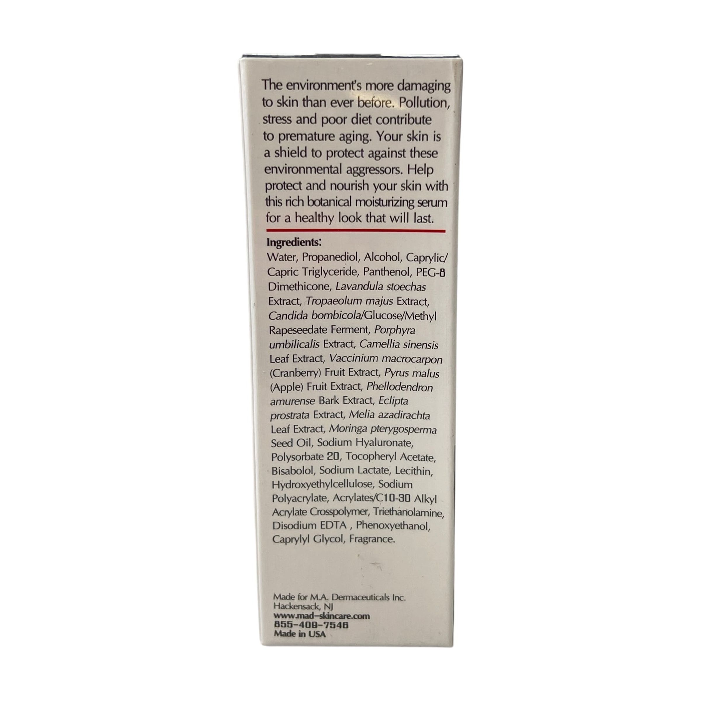 M.A.D. Skincare Environmental Wrinkle Repellent Protection Serum, 1 oz.