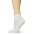 thumbnail image 3 of Fruit of the Loom Ladies Half Cushion Ankle Socks, 10 Pack, 4-10, White, 3 of 6