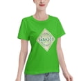 thumbnail image 2 of Tabasco Women'S Basic Short Sleeve T-Shirt Green Medium, 2 of 5