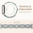 thumbnail image 5 of Apple Watch Band for iWatch Series 9 8 7 6 5 4 3 2 1 SE Ultra 2 Ultra, Adjustable Stretchy Bands Elastic Sport Wristbands iWatch Bands 38mm 40mm 41mm 42mm 44mm 45mm 49mm, 5 of 8
