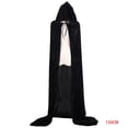 thumbnail image 1 of Disfraces de Halloween, mujeres, hombres, capa elegante, con capucha, bruja adulta, capas largas negras para fiestas navideñas, capas con capucha Methold JR0584-22B, 1 of 3