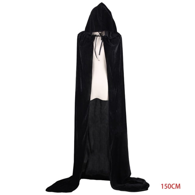 Disfraces de Halloween, mujeres, hombres, capa elegante, con capucha, bruja adulta, capas largas negras para fiestas navideñas, capas con capucha Methold JR0584-22B