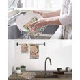 thumbnail image 5 of Easter Gnomes Kitchen Dish Towels for Drying Dishes Set of 3, Colorful Eggs Bunny Ears Flowers Leaves Branch Waffle Weave Microfiber Hand Tea Bathroom Towels Quick Dry & Absorbent Towel 12x12, 5 of 7
