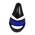 thumbnail image 2 of Asiento de bicicleta antideslizante con asa, resistente al desgaste, de repuesto, suave, para niños. negro azul, 2 of 8