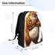 thumbnail image 4 of Fotbe Cartoon Cheetah With Attitude Mochila de Viaje para Laptop, Mochila Ejecutiva Delgada y Resistente 15.6", 4 of 8