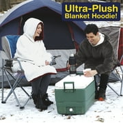 Huggle Blanket Hoodie, Ultra Plush Blanket, Wearable Blanket for Men and Women, One Size, Grey