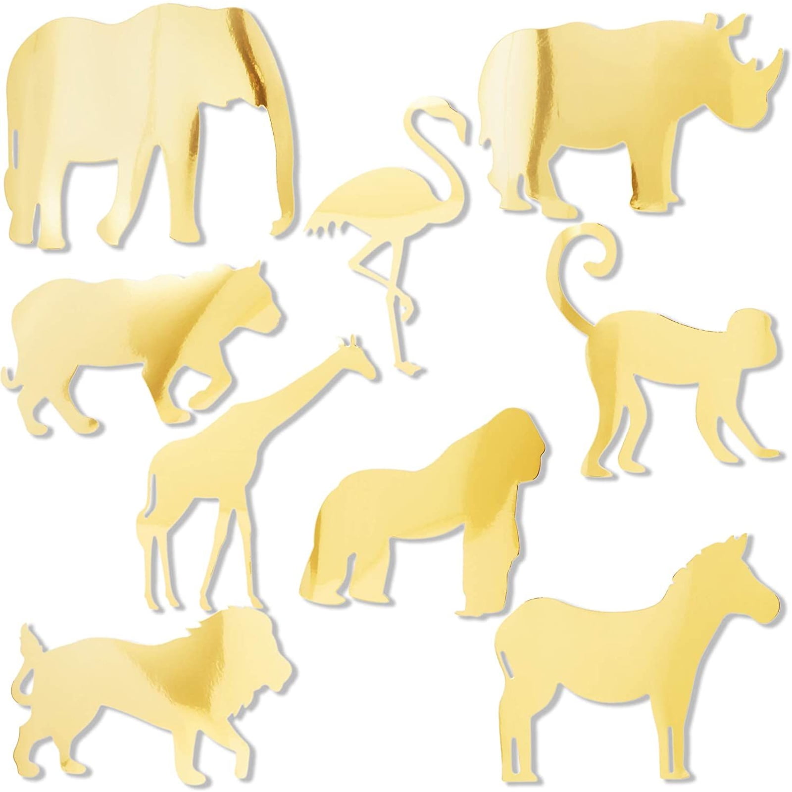 Zoo Animals Cutouts Safari Jungle Cut-Outs for Baby Shower Birthday Party 21 Count