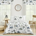 thumbnail image 2 of Sweet Jojo Designs Construction Truck Green and Blue Twin Comforter Set, 2 of 6