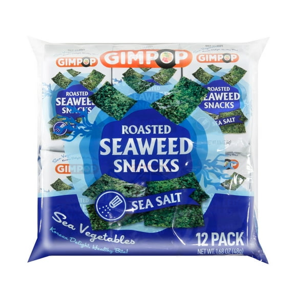 Sea Salt Roasted Seaweed Snacks 12 Pack 1.68 oz