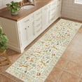 thumbnail image 2 of DUKINO 2x10 Rug for Hallway, Washable Kitchen Runner Rug with Non Slip Backing, Soft Low Pile Vintage Animal Runner for Bedroom, Kitchen, Hallway, Entryway, Laundry, Beige, 2 of 8