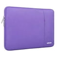thumbnail image 5 of Mosiso 15.4" 15.6" Polyester Laptop Sleeve Bag for MacBook Dell HP Lenovo Acer Asus, Water Repellent Notebook Bag Case Cover, Ultra Violet, 5 of 6