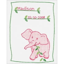 Jack Dempsey Needle Art Elephant 8in x 10in Sampler