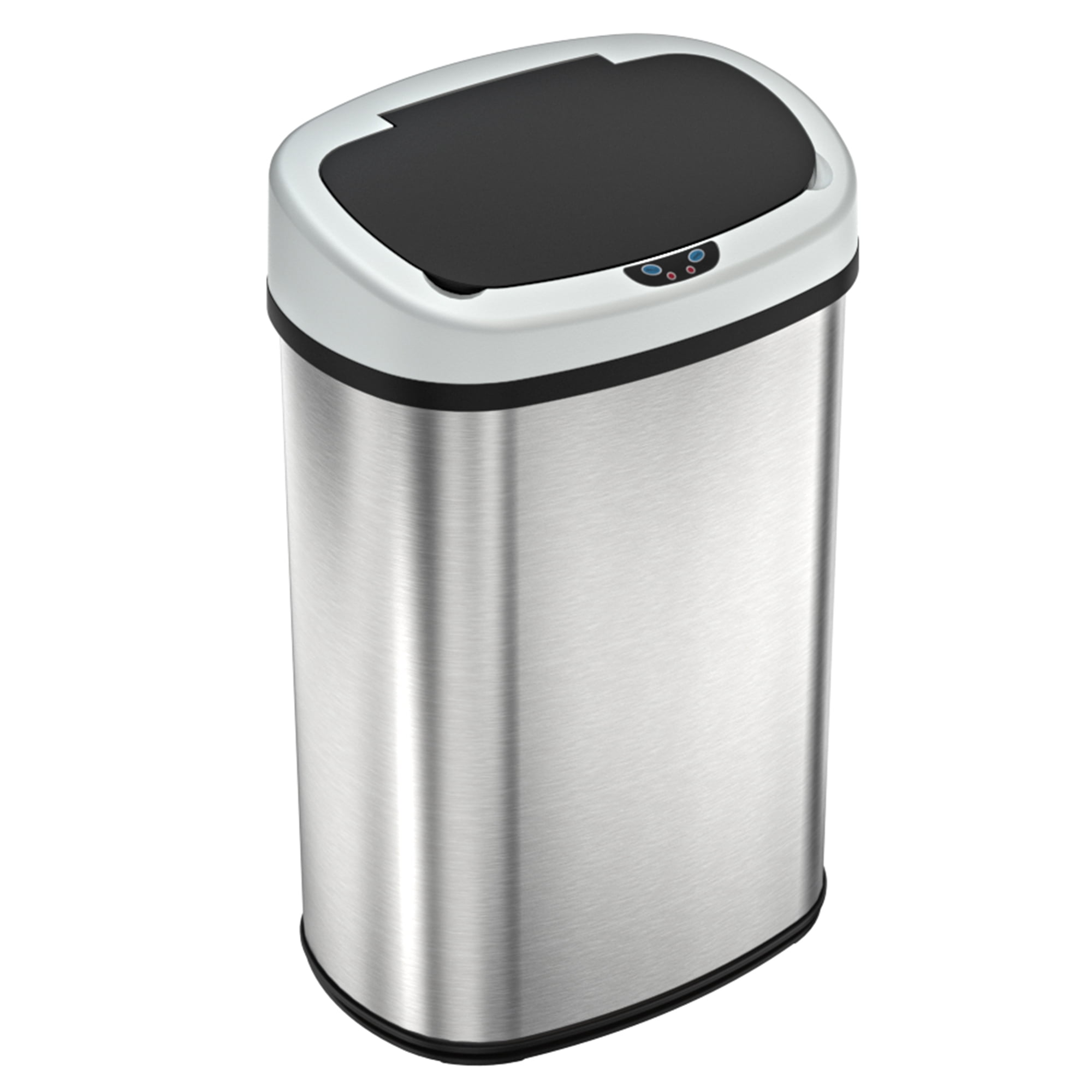 Details about   Motion Activated Trash Can Garbage Bin Wastebasket Stainless Steel 2 Pieces NEW 