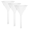 thumbnail image 1 of Milisten 3pcs Glass Scientific Filling Funnel 60mm Wide Mouth Laboratory Glass Filling Funnel, 1 of 5