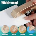 thumbnail image 4 of Single Hole Punch 10mm Heavy Duty Hole Puncher Edge Banding Punching Plier with Scale for Paper Car, 4 of 5