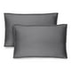 thumbnail image 1 of Bare Home Juego de Fundas de Almohada Colección Premium 1800, Doble Cepillado, Estándar, Gris, 1 of 8