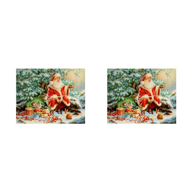 Wosthever 5D Santa Claus Rhinestone punto de cruz DIY Navidad cristal diamante arte costura hogar Oficina bordado pintura