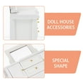 thumbnail image 3 of EeaseCA Maison de Poupée Mini Coiffeuse en Bois avec Miroir Mini Commode en Bois Modèle Déco, 3 of 7