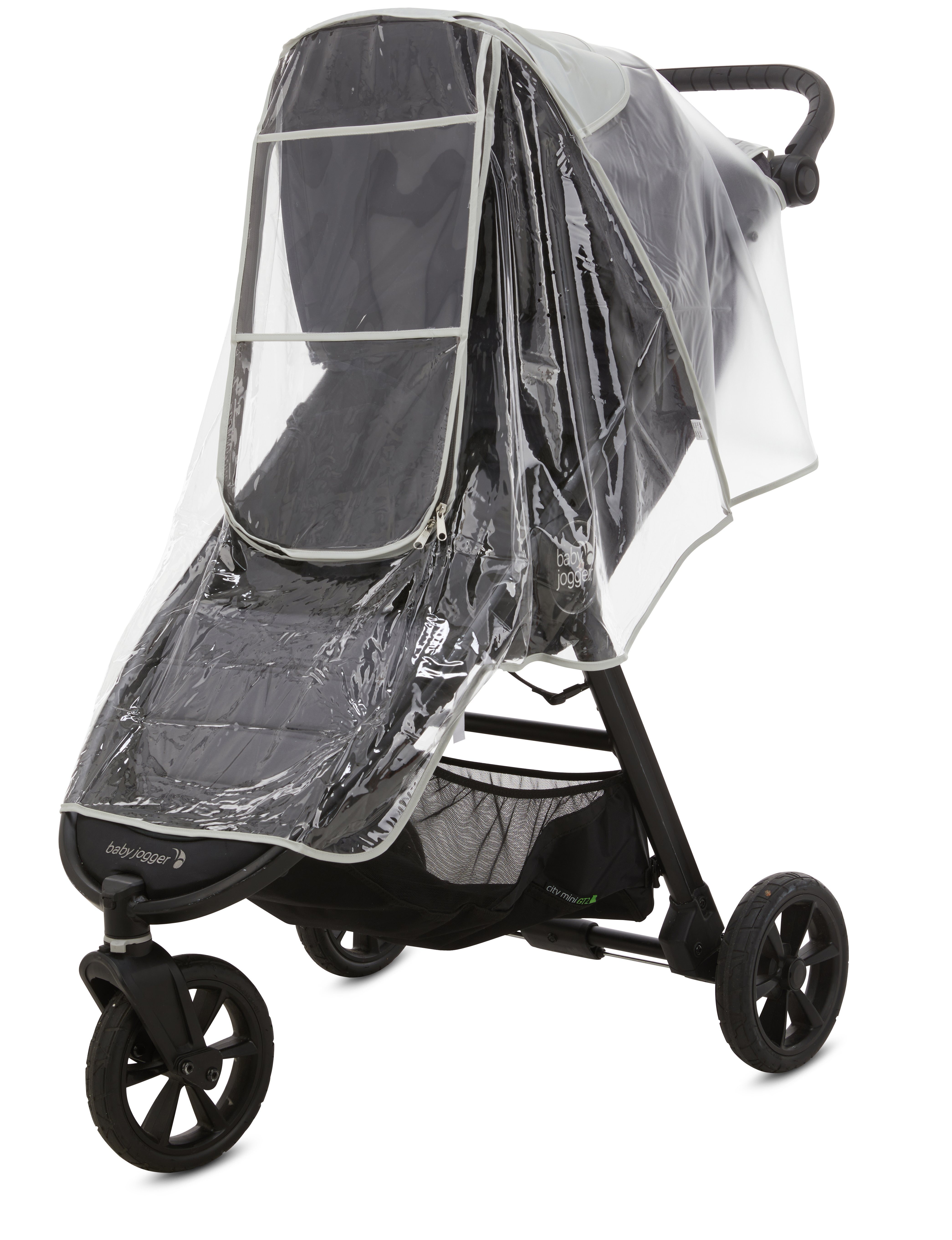 First Essentials Stroller Rain Cover Universal, Baby Travel Weather Shield, Windproof Waterproof, Protect from Dust Snow (Clear)