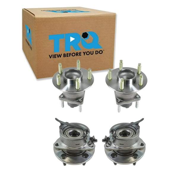 TRQ 4pc Front & Rear Wheel Bearing Hub Assembly Set for Chevy Cobalt HHR BHA31359 Fits select: 2005-2007,2009 CHEVROLET COBALT