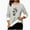 Gray, variant on ShiShine Women's Warm Plush Lined Crewneck Sport Sweatshirt Pullover Loungewear Fashion Butterfly Print Tops
