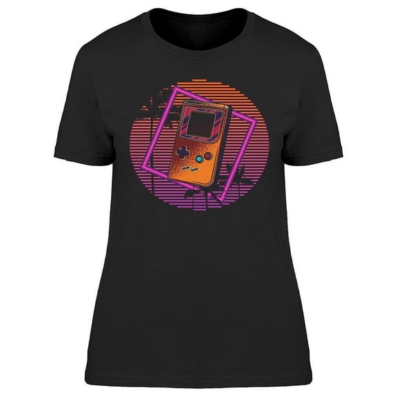 Retro Portable Console Design T-Shirt Women -Image by Shutterstock, Female x-Large