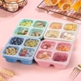 thumbnail image 7 of 8 Pcs Snack Box Containers Set, Reusable 4 Compartment Lunchable Container, Food Storage Containers for Work and Travel, 7 of 7