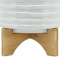 thumbnail image 5 of Sagebrook Home Ceramic 8" Planter On Stand, White Stripe, Round, Ceramic, Contemporary, 8"L X 8"W X 10"H, Solid Color, 5 of 8