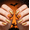 A1, variant on Buy 2 Get 1 Free Medium Square Halloween Press On Nails, 24PCS Orange Pumpkin Gold Glitter Fake Nail Set with Jelly Glue Tabs Nail File Buffer for Ladies Holiday Manicure