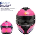 thumbnail image 2 of Casco para Motocicleta Bluelander de Doble Visera con Certificación ECE, Rosa, Talla S, 2 of 5