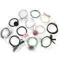 thumbnail image 1 of 12PCS Womens Hair Rope Elastic Fashion Assorted Types Hair Tie Ponytail Holder, 1 of 5
