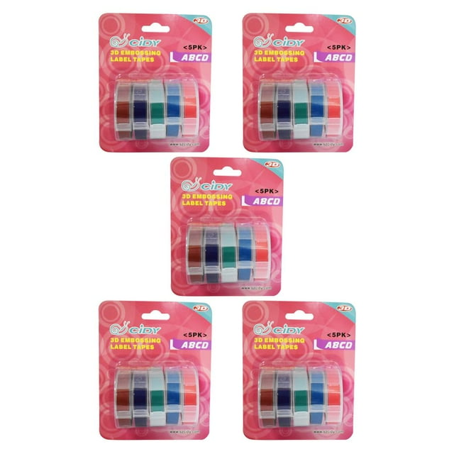 Maytalsory Ruban Adhésif pour Étiquettes de Fabricant de Dymo Motex 9Mm X C 5Ensemble