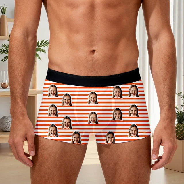 Printed Striped Underwear for Daily Comfort and Support – Breathable Soft Briefs Designed for Men