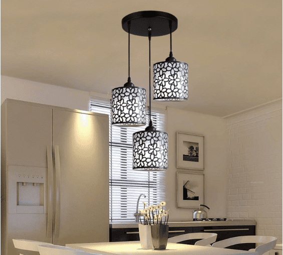 3 light dining room pendant