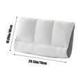thumbnail image 3 of Vfedsrsge Cotton Pillow Wedge Pillow for Neck Support,29x19in,White, 3 of 5