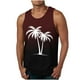 thumbnail image 1 of Camiseta sin mangas de cuello redondo para hombre, moda informal de verano, chaleco holgado, estampado deportivo, camiseta sin mangas de cuello redondo, blusa de poliéster para hombre, 1 of 3