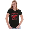 thumbnail image 3 of Ninjasaurus Rex Tyrannosaurus Turtle Womens Slim Fit Graphic Tee Brisco Brands S, 3 of 5
