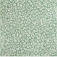 thumbnail image 3 of Unique Loom Outdoor Safari Collection Area Rug - Leopard (13' Square Green Blue/Ivory), 3 of 7
