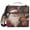Christmas Santa Claus and Deer, variant on 3 Ring Zipper Binder with Shoulder Strap Waterproof Trapper Keeper 2 Inch D-Ring 500 Sheets Capacity Oriental Cherry Bloom Everywhere