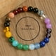 thumbnail image 3 of Pulsera de cristal para los hombres y las mujeres de piedra de cuerda elástica de cuentas pulsera natural de piedras preciosas de la energía de joyería para el uso diario, 3 of 6