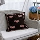 thumbnail image 5 of Funda de almohada con lazo | Funda de almohada decorativa de tela flocada | Cojín para sofá cama de 45 x 45 cm | Cremallera desmontable | Para uso en interiores y exteriores, 5 of 6