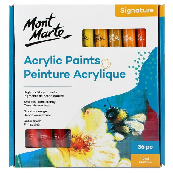 Ensemble de peinture acrylique Signature Mont Marte 36mcx x 12ml 12 ml