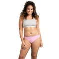 thumbnail image 2 of Fruit of the Loom Women's Tag Free Cotton Bikini Panties, 10 Pack - Assorted Colors, 6, 2 of 5