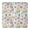 Colorful Daisy Flower, variant on Dark Blue Daisy Flower Pattern Square Fitted Tablecloth with Elastic Edge,Square Table Cover,Washable Elastic Table Cover for Home Kitchen Party Decor 34"x34"