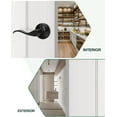 thumbnail image 4 of Matte Passage Door Levers Wave Style Hall Closet Handles Interior Door Handle Keyless NonLocking Lever Sets Reversible for Right & Left Side Drop Lever Shape, 4 of 6