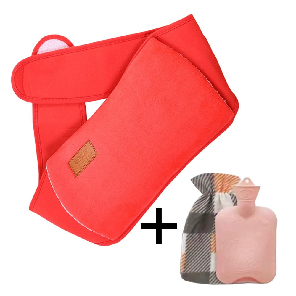 Hot water bottle with waist cover, cartoon warm water bag